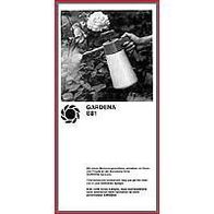 Gardena - Bedienungsanleitung für Sprayer 881 - Original