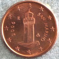 1 Cent San Marino 2006 Euro Kursmünze unzirkuliert / unc