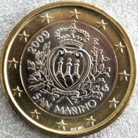 1 Euro San Marino 2009 Euro Kursmünze unzirkuliert / unc