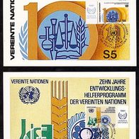 Vereinte Nationen (UNO) Wien - Ersttagskarten FDC Mi. Nr. 6 + 7 /1981 - 2 Karten <