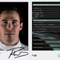 Autogrammkarte Robert Wickens