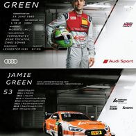 Autogrammkarte Jamie Green ohne Autogramm, Sieger Hockenheim 2017