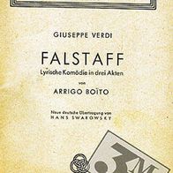 Giuseppe Verdi: Falstaff - Textbuch, deutsch