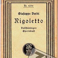 Giuseppe Verdi: Rigoletto - Textbuch, deutsch