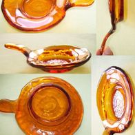Teelichthalter Glas Orange D=12cm Teelicht Halter Kerzenhalter Kerzenteller