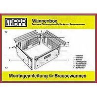Mepa - Montageanleitung für Brausewannenbox - Original