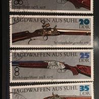 DDR MiNr. 2376-2381 Jagdwaffen Suhl komplett gestempelt M€ 6,50 #295