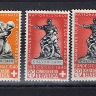 Schweiz Michel 364-368 postfrisch mit Falz mh