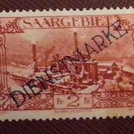 Saargebiet Dienstmarke Michel Nr. 21 postfrisch mnh (2)
