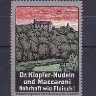 alte Reklamemarke - Dr. Klopfer Nudeln und Maccaroni - Rochsburg (426)