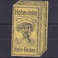 alte Reklamemarke - Hohenlohe Hafer-Flocken (432)