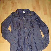 vero moda Jeans Bluse Nieten Glitzer an Kragenspitze S wie neu