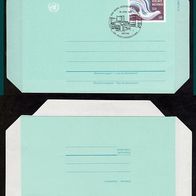 Vereinte Nationen (UNO) Wien - Ganzsachen - Luftpostfaltbriefe - Mi. Nr. LF 1 o <