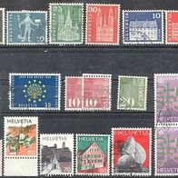 Briefmarken Schweiz 1949 - 1993 Sonderausgaben 17 Freim.-Ausgabe Lot 2