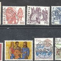 Briefmarken Schweiz 1973 - 1985 Sonderausgaben 11 Freim.-Ausgabe Lot 3