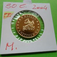 Monaco 2004 50 Euro-Cent PP