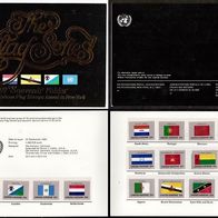 Vereinte Nationen (UNO) New York - Jahressammelmappe 1989 Flaggenserie postfr. * * <