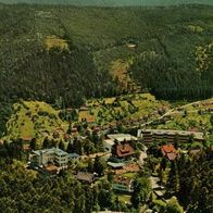 75323 Wildbad im Schwarzwald Sommerbergbahn - Gaststätte Luftbild 1966