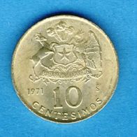 Chile 10 Centesimos 1971