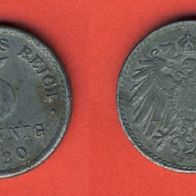 Kaiserreich 5 Pfennig 1920 J