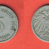 Kaiserreich 5 Pfennig 1893 E RAR