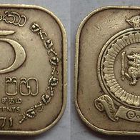 Sri Lanka 5 Cents 1971 ## Li3