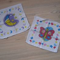 2x niedliche Magic Towel - Waschlappen Mond & Schmetterling (0917)