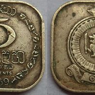 Sri Lanka 5 Cents 1969 ## Li3