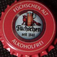 Füchschen Alt Alkoholfrei Micro Brauerei Bier Kronkorken Düsseldorf 2017 in unbenutzt