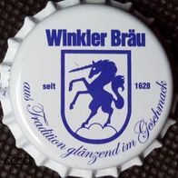 Winkler Bräu weiß Brauerei Bier Kronkorken Lengenfeld Bayern neu in unbenutzt Einhorn