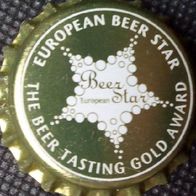European Beer Star RRK MIT RING Brauerei Bier Kronkorken neu in unbenutzt gold award