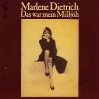 Marlene Dietrich - Das war mein Milljöh LP Ungarn Gong label