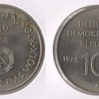 DDR 10 Mark 1974 -A- 25 Jahre DDR * * Vorzüglich - Stempelglanz * *