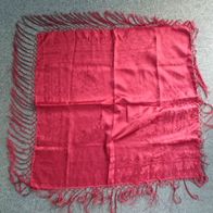 rotes Seitentuch mit Blumenmotiven (M*)