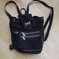 Süßer kleiner schwarzer Rucksack für den Kindergarten