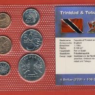 Trinidad und Tobago KMS Top 1 Dollar 1979 FAO 50Cents,25 Cents,10 Cents,5 Cents,1 Ce
