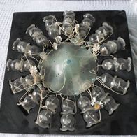 Glockenaufhänger/ Spirale transparent mit 32 Glöckchen (M#)