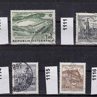 Österreich Mi. Nr. 1102 + 1105 + 1111 + 1112 + 1113 + 1114 + 1115 + 1116 o <