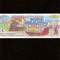 Ü - Ei Beipackzettel Zug des Zirkus Rivetti - rot 623 113