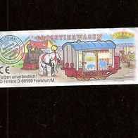 Ü - Ei Beipackzettel Zug des Zirkus Rivetti - blau 622 990