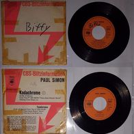Paul Simon – Kodachrome / Tenderness CBS-Blitzinformation 7", Single, 45 RPM, Vinyl