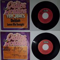 Tom Jones – Delilah / Love Me Tonight 7", Single, 45 RPM, Vinyl