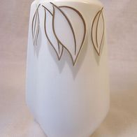 Bareuther Porzellan Vase mit Gold-Grauem-Reliefdekor, 60er J.