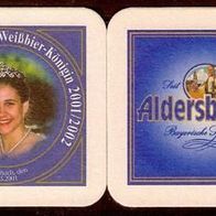 Bierdeckel Sonderausgabe von 2001 "Weißbier-Königin" Brauerei Aldersbach