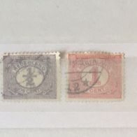 Niederlande MiNr. 49-50 gestempelt M€ 0,60 #D311d