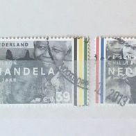 Niederlande MiNr. 2136-2137 Nelson Mandela komplett gestempelt M€ 1,60 #322