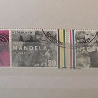 Niederlande MiNr. 2136-2137 Nelson Mandela komplett gestempelt M€ 1,60 #328