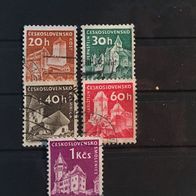 Tschechoslowakei MiNr. 1187-1191 gestempelt M€ 1,50 #393