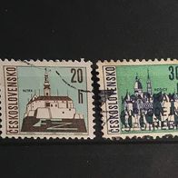 Tschechoslowakei MiNr. 1576-1577 gestempelt M€ 0,60 #F89f