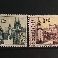 Tschechoslowakei MiNr. 1580-1581 gestempelt M€ 0,60 #F810d